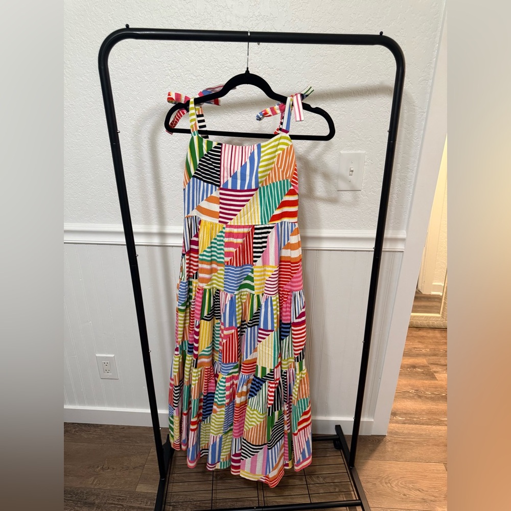 Kate Spade Multicolor Patchwork Stripe Tiered Mid… - image 3